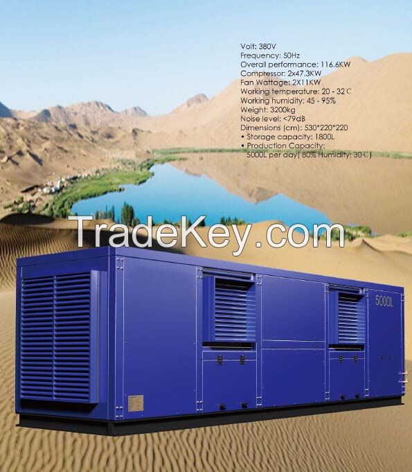 Air Water Generator, Atmospheric Water Generator 5000L/Day, Water Dispenser