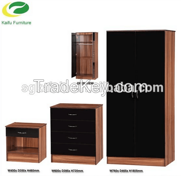 2017 Simple design wooden wardrobe made in China