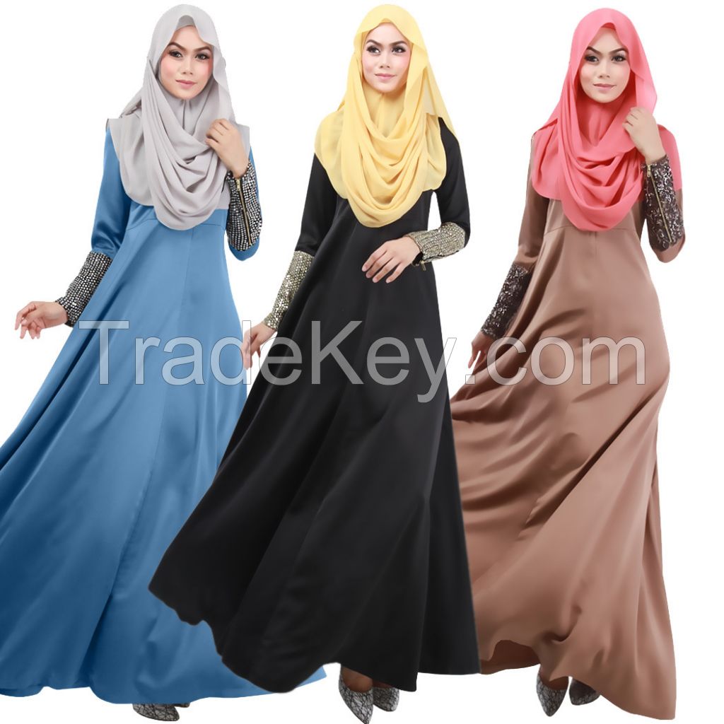 Womens Muslim Dress Islamic Maxi Dress Arab Dress Muslima Wear Mehendi Dress Abaya Baju Kurung Muslim Dress Jubah