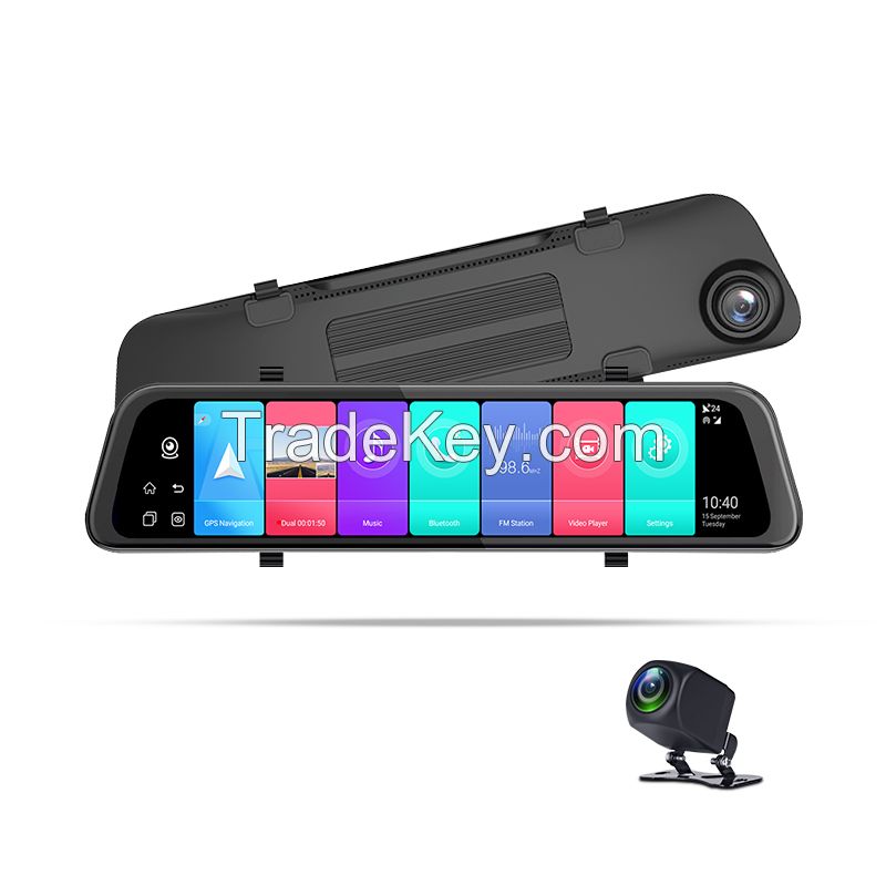 Phisung P68 12inch android 8.1 2+32G mirror car video recorder GPS navigation ADAS 4G dash camera with phone remote monitor WIFI