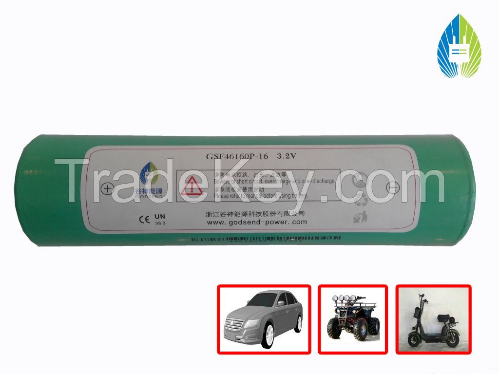 High Performance High Power Rechargeable 3.2V LFP Battery for Electric Vehicle