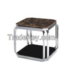Stylish modern marble top coffee table, side table, console table, telephone table