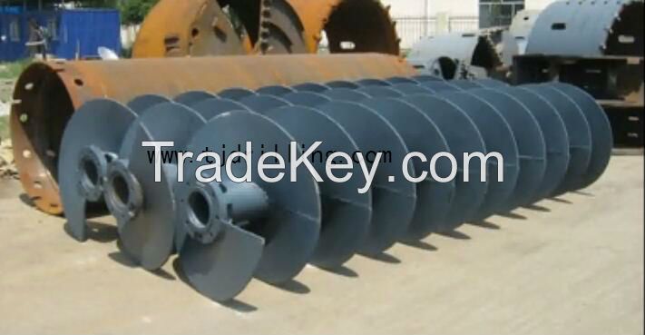 Cfg Continuous Auger with Flange Coupling Dia 600mm with Cfg Auger Head for Cfg Pile Foundation