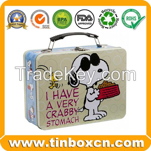 Lunch box, handle tin box at w-w-w(.)tinboxcn(.)com