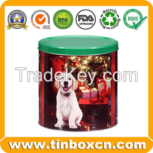 Chocolate Tin, Chocolate Box, Round tin can, food tin box