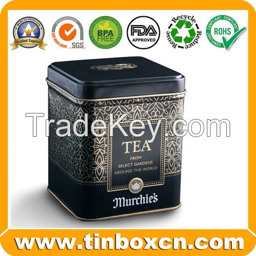 Tea Tin, Tea Box, Tea Caddy, Tin Tea Can, Tin Tea Box