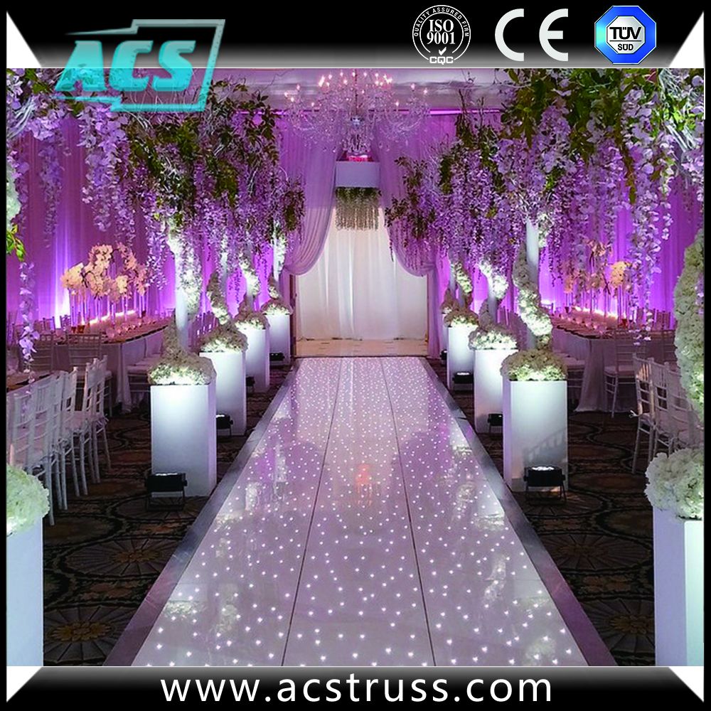 LED starlit dance floor tiles waterproof wireless connection for events
