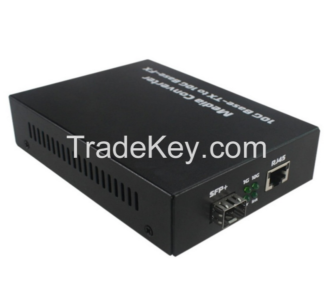 1 piece  10 Gigabit SFP port Fiber Optic Media Converter