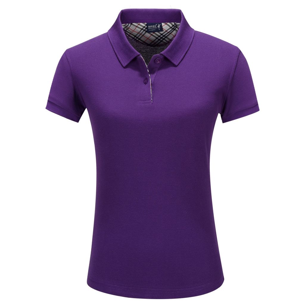 high quality wholesale cotton womens T shirt custom logo polo shirt