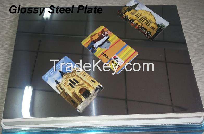 Glossy Finish Card Lamination Steel Plate YSP-G