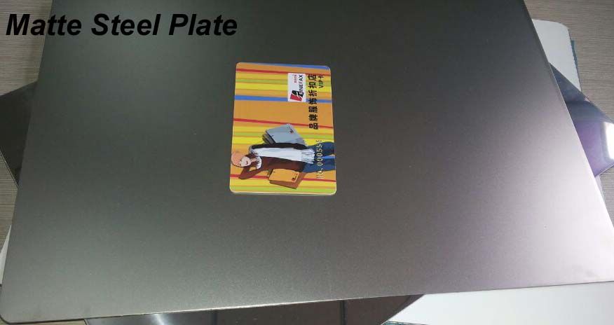 Matte Finish Card Lamination Steel Plate MSP-M