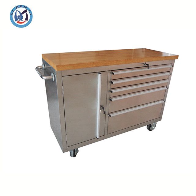 Rolling Tool Cabinet with Drawers