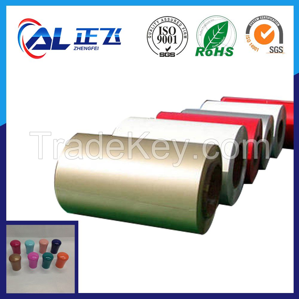 PVDF paint  aluminum COIL for roofing 1050