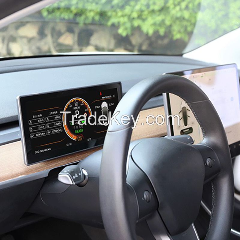 Aftermarket Instrument Panel for Tesla Model 3 Dashboard Gauge Cluster Performance Digital LCD Display Speedometer Autosonus