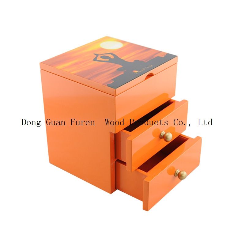 high quality multilayer wooden jewelry storage box