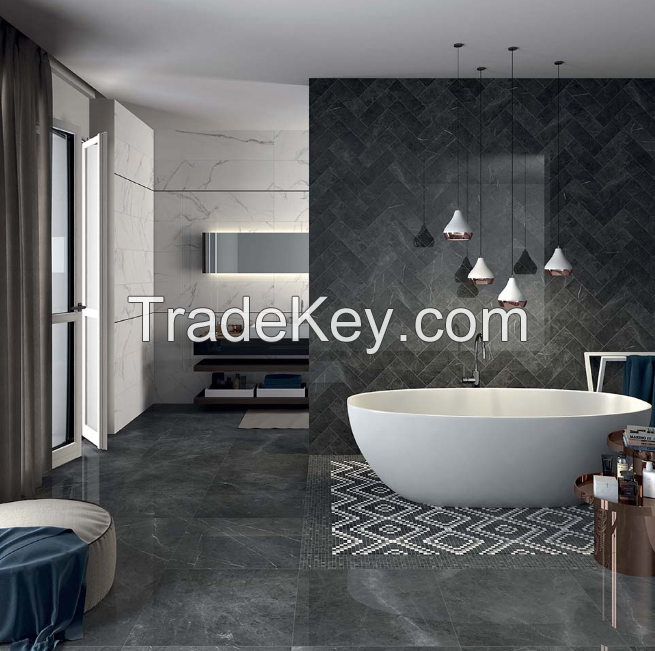 Marble design floor tile