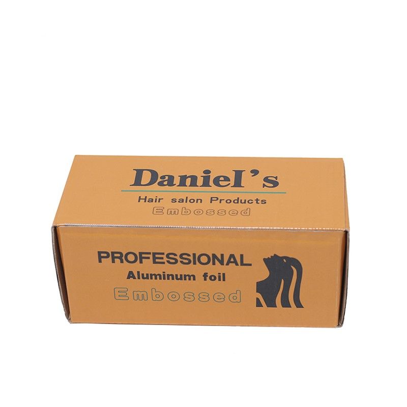 Printed hairdressing aluminium foil in cutter box for hair salon