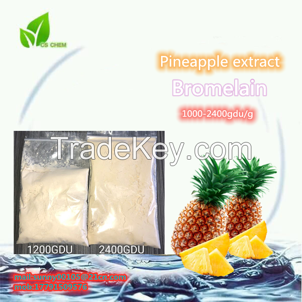 Pineapple Extract Enzyme Bromelain Powder 1000-2400gdu/G, CAS 9001-00-7