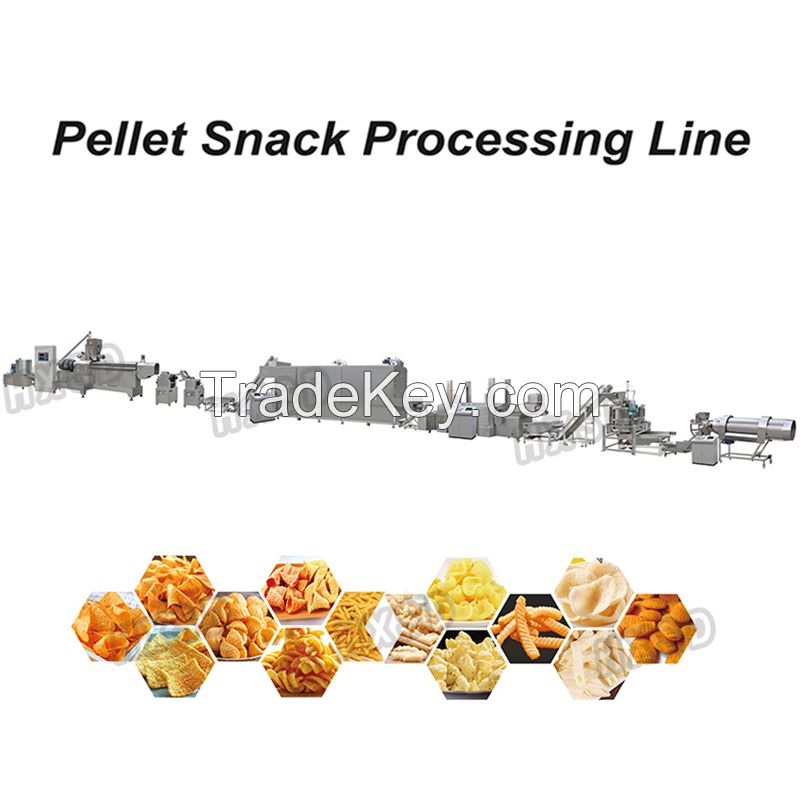 fried puffed snack production line