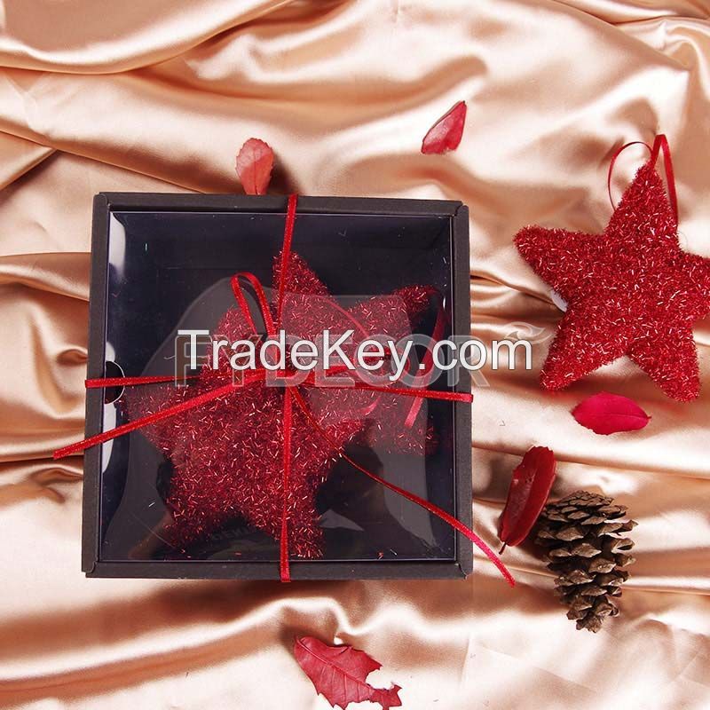 Shiny Red Hanging Star Vintage Gift