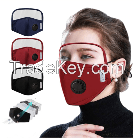 contton face mask with eyes shiled
