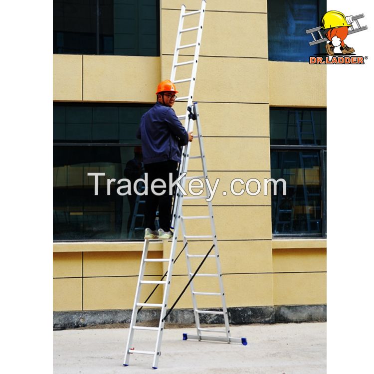 aluminum folding stairs telescopic double side step ladder