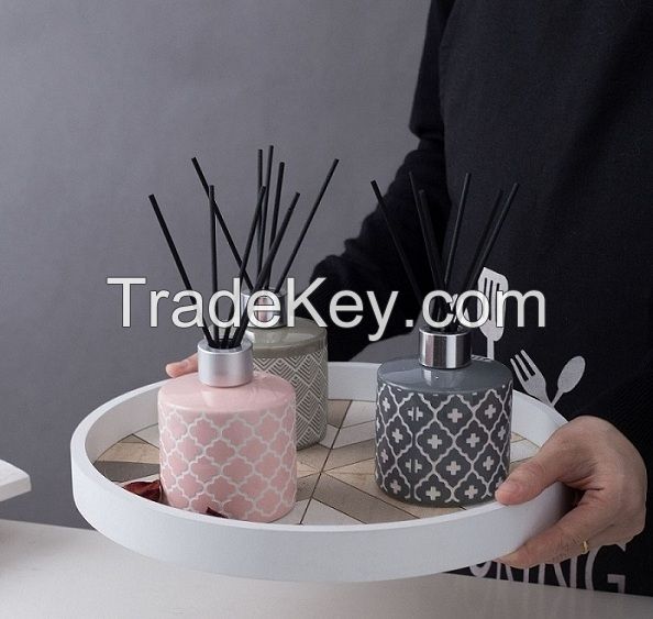 Ceramic reeds diffuser set for home fragrance and gifts for home , office and Garden decoration