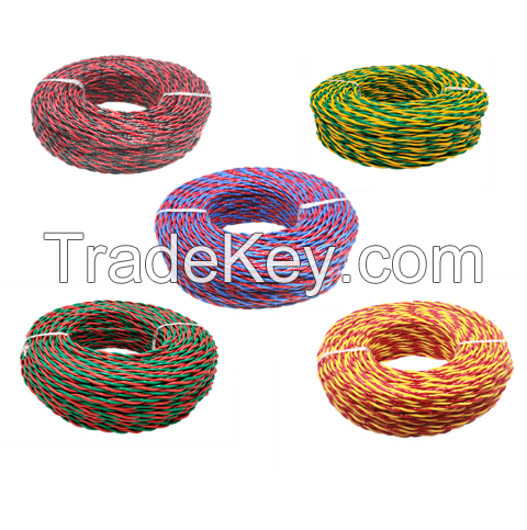 Hot sale 2 core PVC insulated RVS twisted pair flexible wire cables