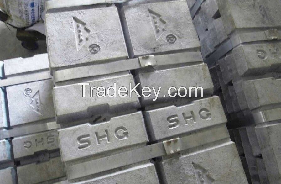 SHG Zinc Ingots 99.995% for hot sale