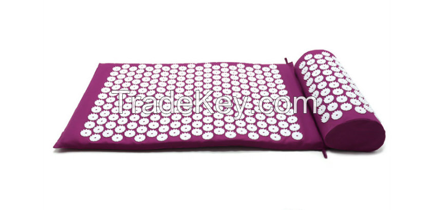 Manufacturer Wholesale Fitness Accessories Massage mat Acupuncture mat with ABS needles and pillow