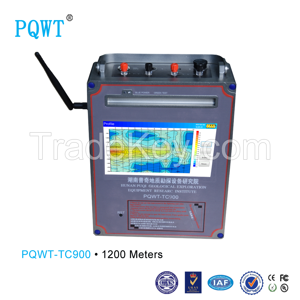 PQWT-TC900 underground water detector150/300/600/1200 meters Long Range Depth Adjustable Deep Underground Water Detector