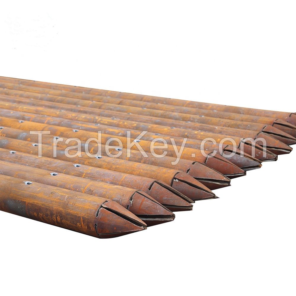 carbon steel seamless grouting pipe for tunnel drilling