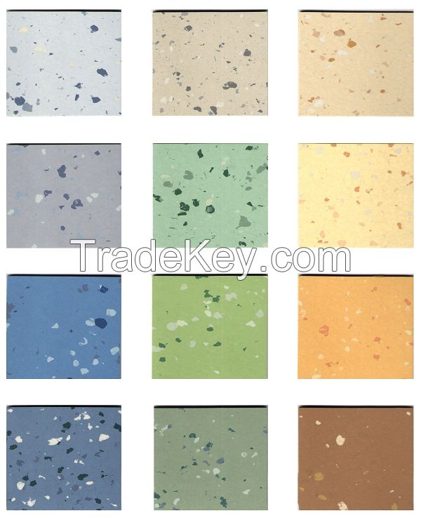 Hospitals Antibacterial Homogeneous Vinyl conductive Flooring For medical