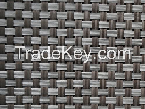 Good Color Fastness Outdoor Furniture Beach Chair Material PVC Coated Polyester Mesh Woven Vinyl Fabric