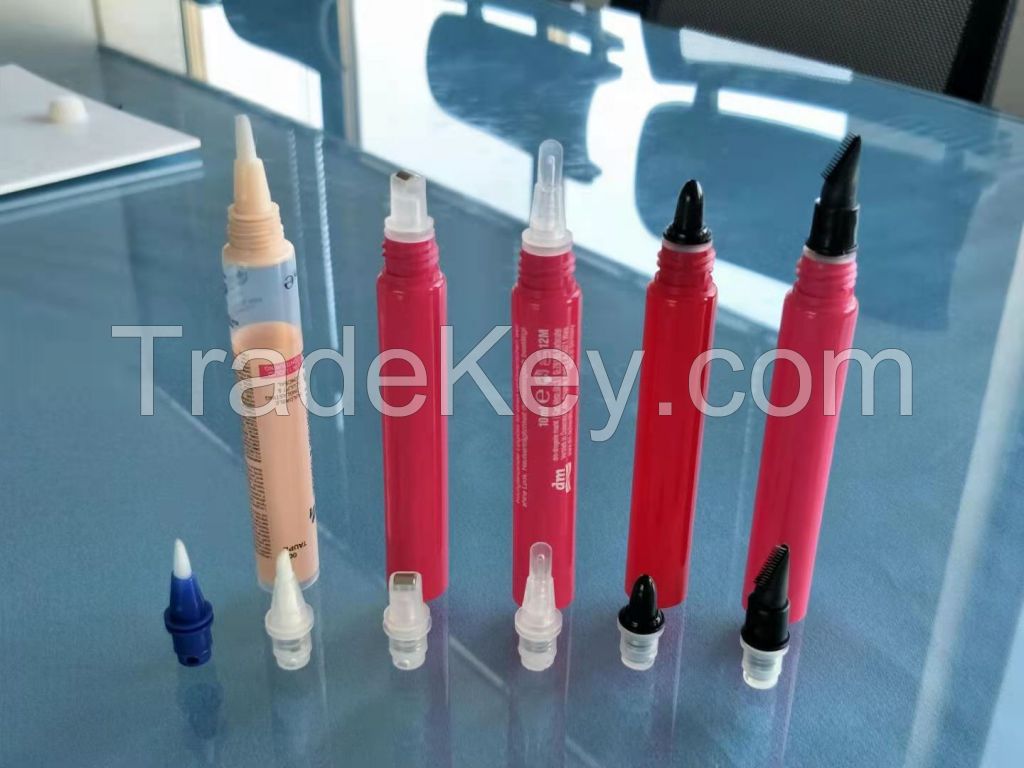 PE TUBE WITH VALVE TIPS FOR LIPGLOSS, CONCEALAR