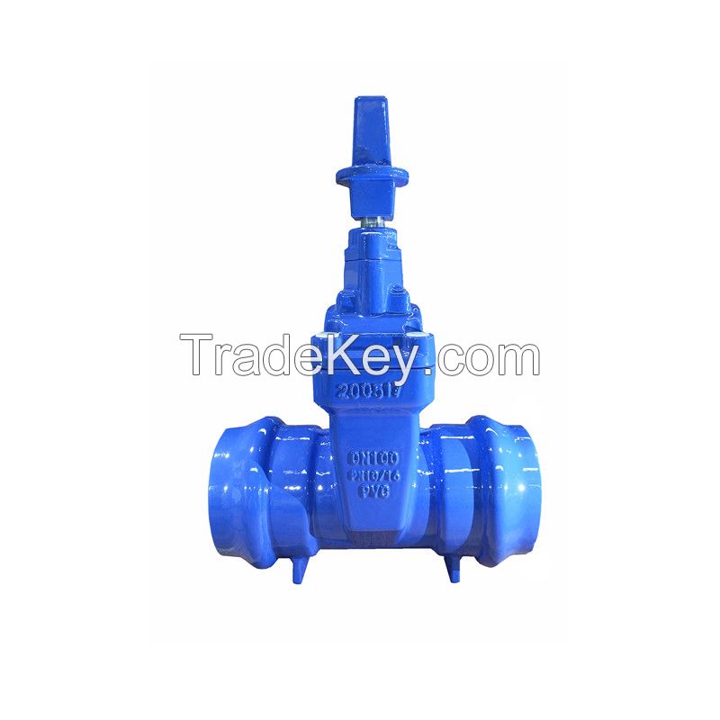 Sell Pn10/16 Socket End Resilient Seated Gate Valve For PVC Pipe