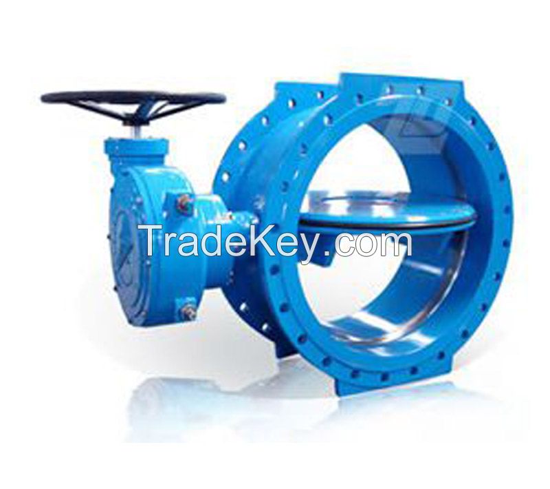 Sell Handle Gearbox Operated Flanged Double Eccentric Butterfly Valve