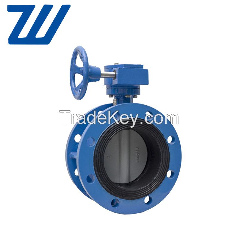 Sell Worm Gearbox Operated Flanged Concentric Butterfly Valve