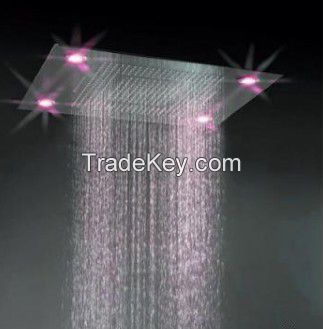 LED shower head mutifunction stainless steel ceiling mounted