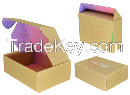 Wholesale Custom Printed Corrugated Paper Cosmetic Packaging Mailer Box For Makeup