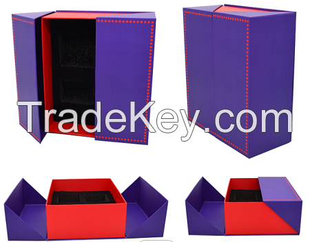 Factory Wholesale Custom Logo Luxury Paper Rigid Cardboard Packaging Magnetic Closure Gift Box