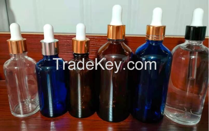 glass bottles with dropper