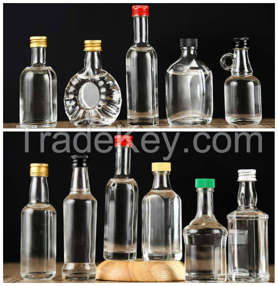 Alcohol glass bottles