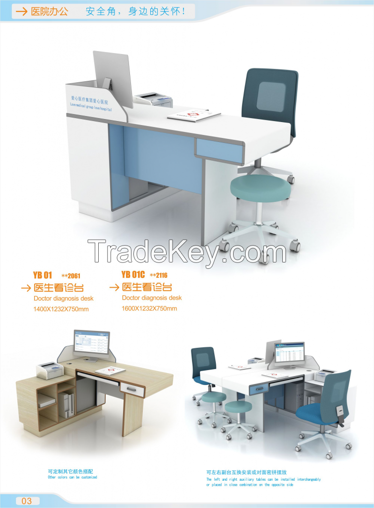 hospital furniture, doctor desk, nurse table