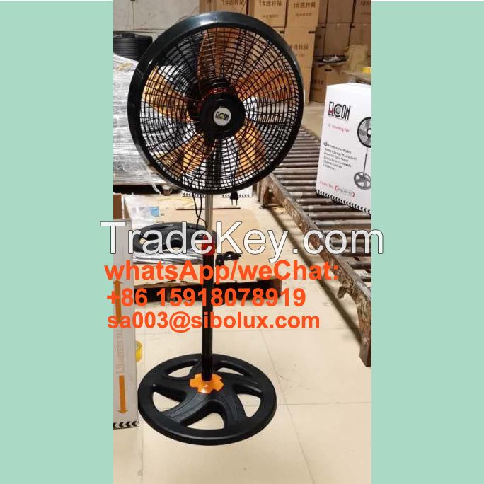 18 inch electric plastic standing fan with round base/stand fan Vendilator for office and home appliances