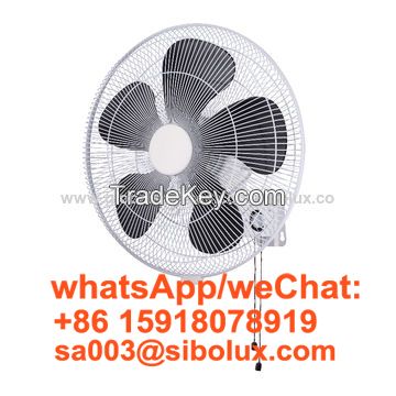 18 inch plastic wall fan with oscillating function