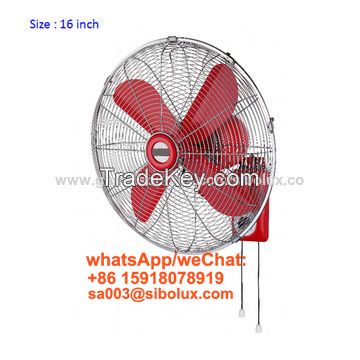 16 inch deluex metal vintage wall fan