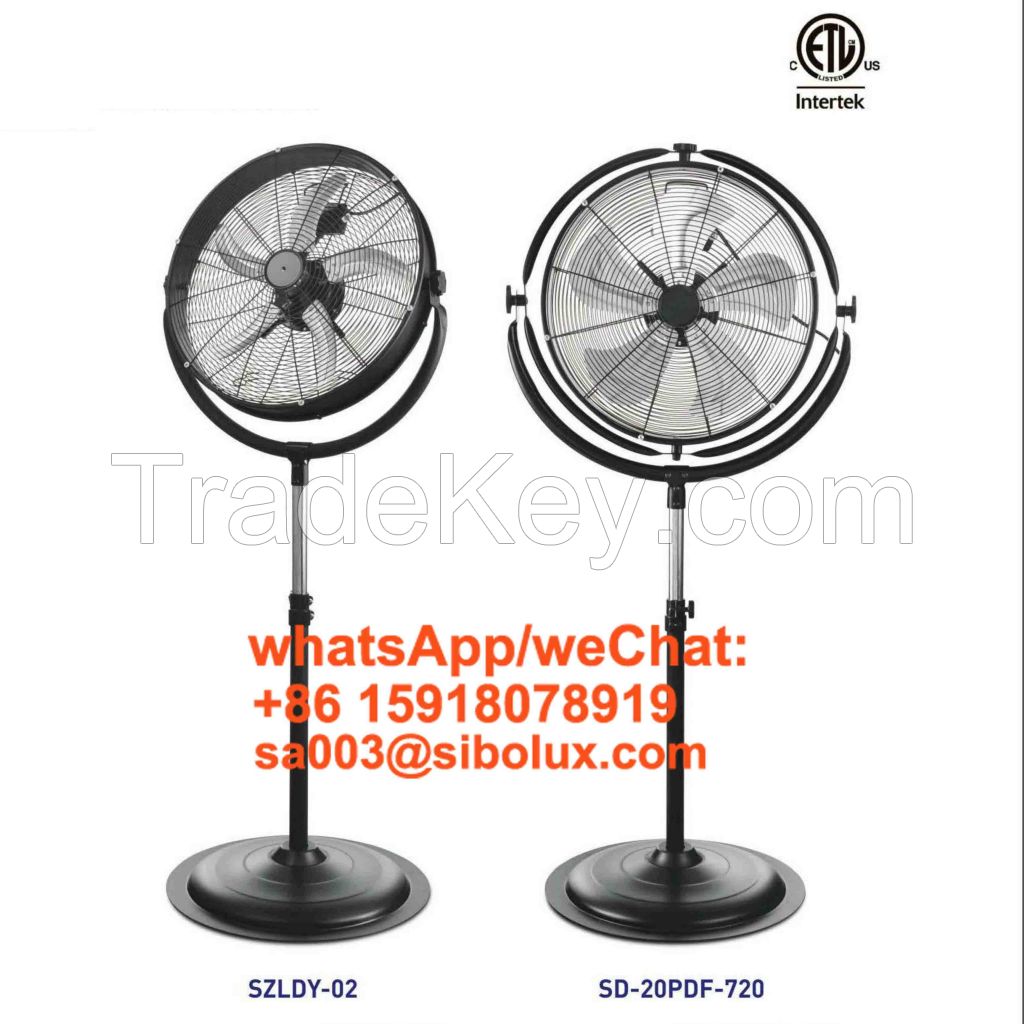 20 inch industrial pedestal drum stand fan