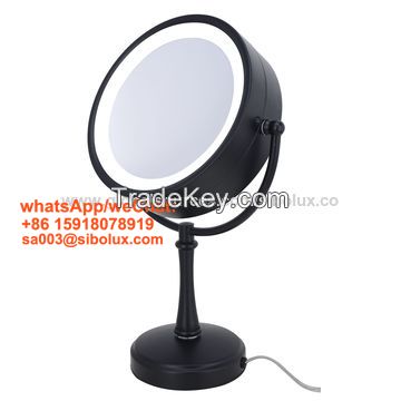 7 inch classic lighted makeup mirror with light touch control panel