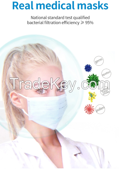 3 ply disposable children face mask